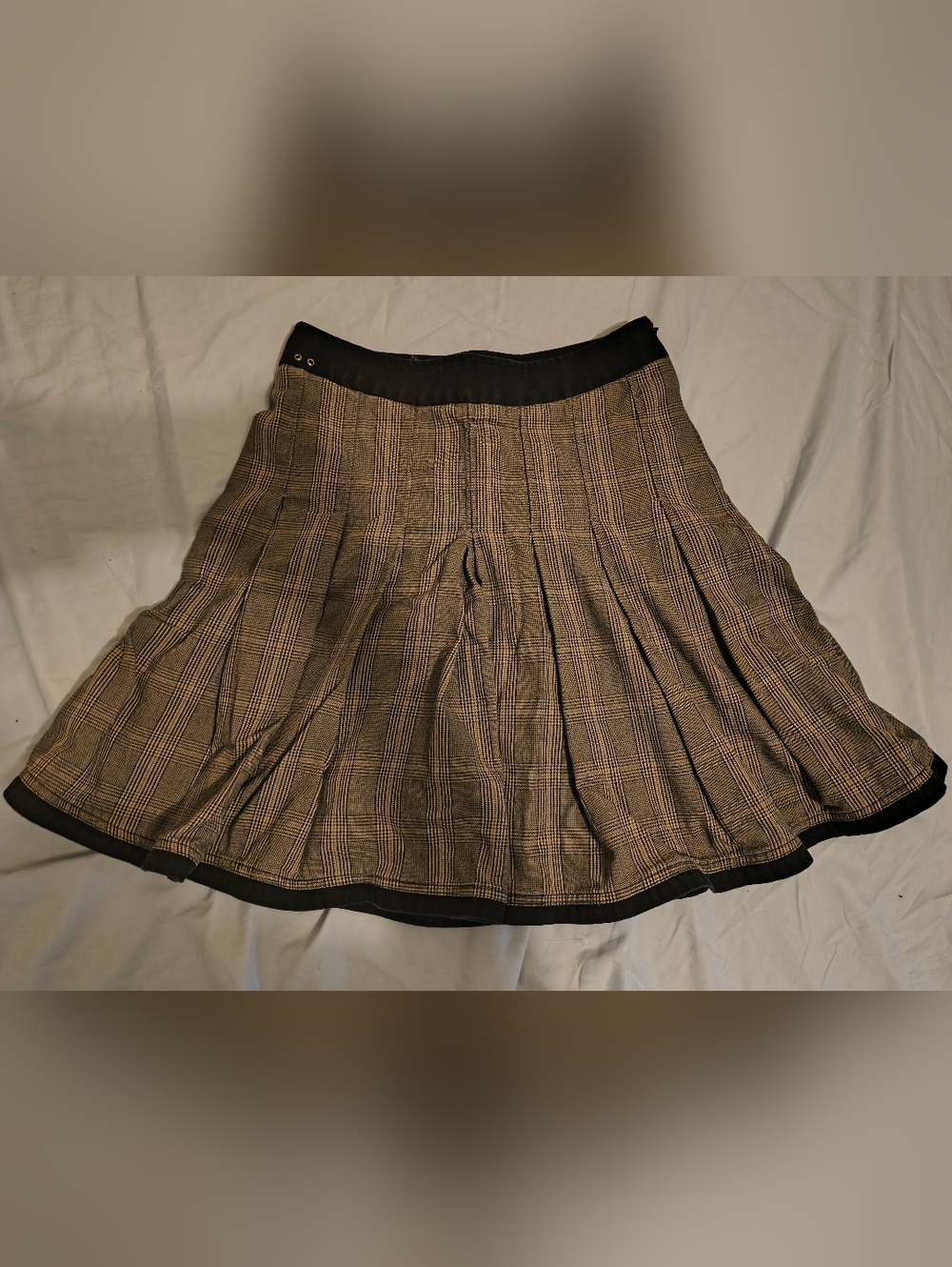 Vtg Y2K Converse One Star Plaid Skirt